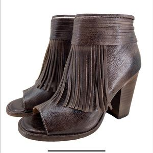 Bed/ Stu Brown peep toe Boot